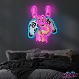 game-hand-neon-artwork