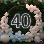 No.40 Neon Sign