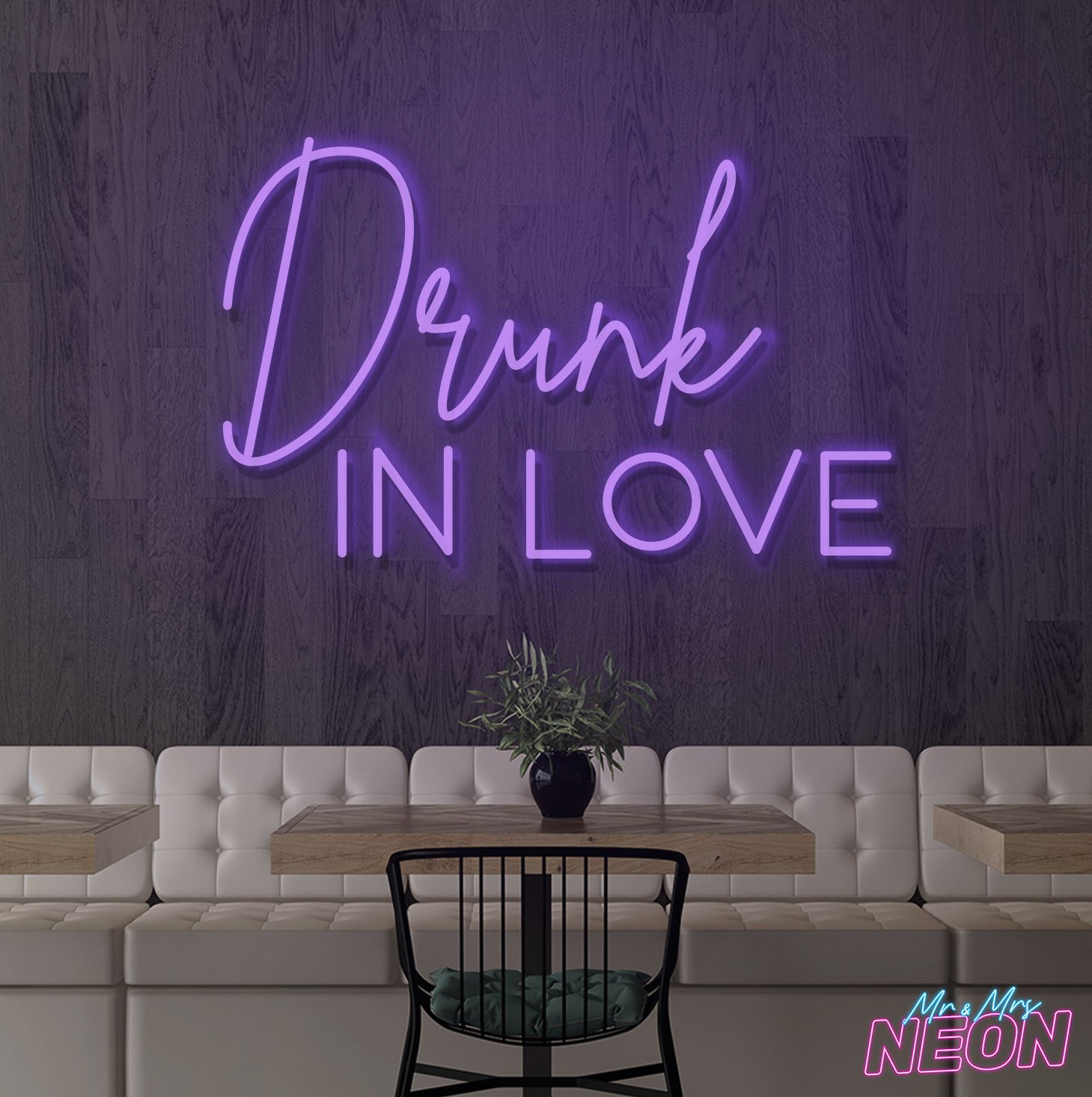 Drunk in Love Neon Light Sign Pruple