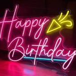 Happy Birthday Neon Sign