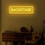Backstage Neon Sign