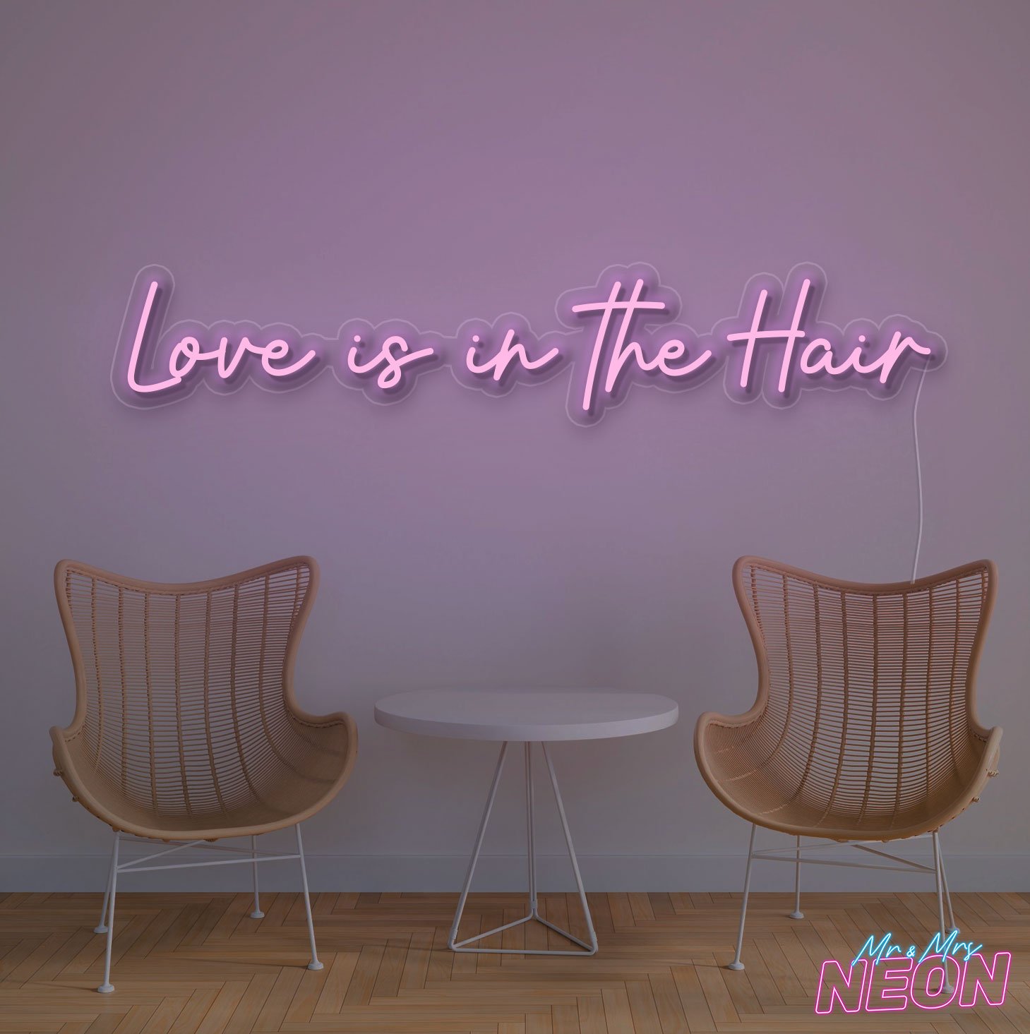 love is in the hair neon sign water pink Love Is In The Hair Neon Sign - Image 10