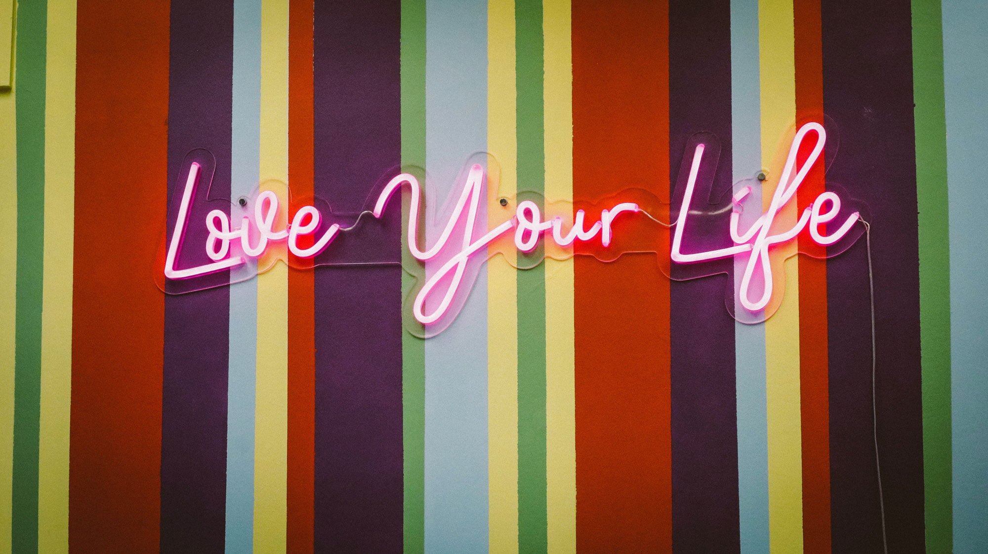 love your life neon sign 1 Love Your Life Neon Sign
