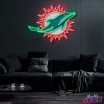 Miami Dolphins Neon Light Artwork