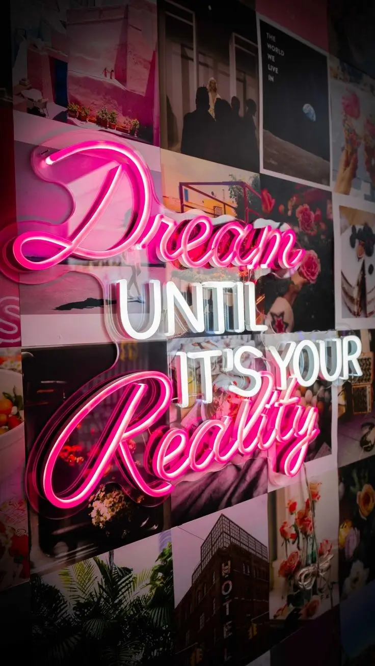 Dream until its your reality neon sign Dream until its your reality neon sign