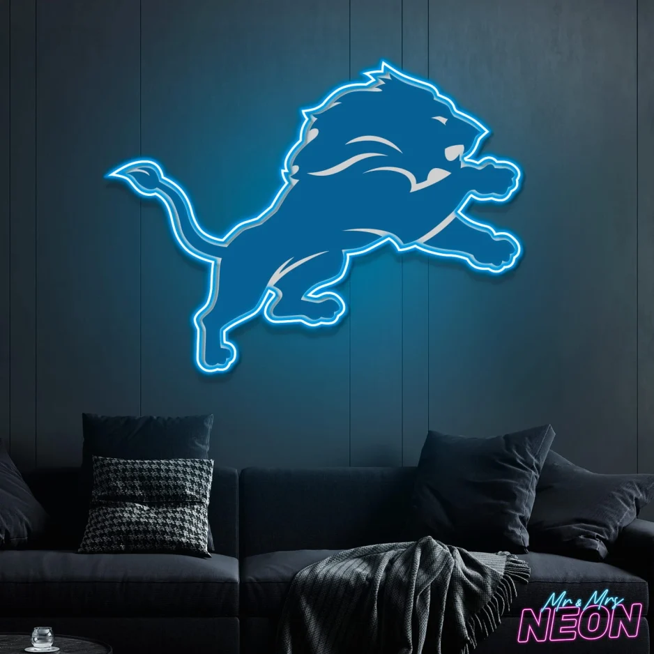 Detroit Lions Neon Sign-ON